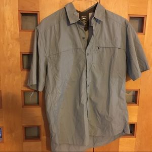 REI  Sahara Tech Lightweight Nylon Travel/Hiking Short Sleeve, M